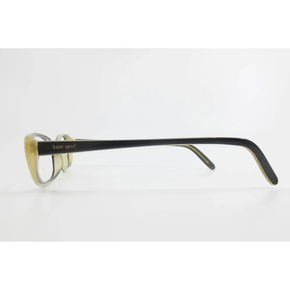 Kate Spade Bianca N9U Oval Eyeglasses Frames Black Olive Green Italy 130 49-16